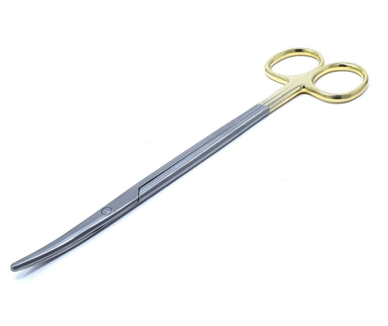 [Australia - AusPower] - Metzenbaum Dissecting Scissors with Gold Rings- Long Slim Precision Scissors made of Medical Grade Premium Quality Stainless Steel (7" Curved) 7" Curved 