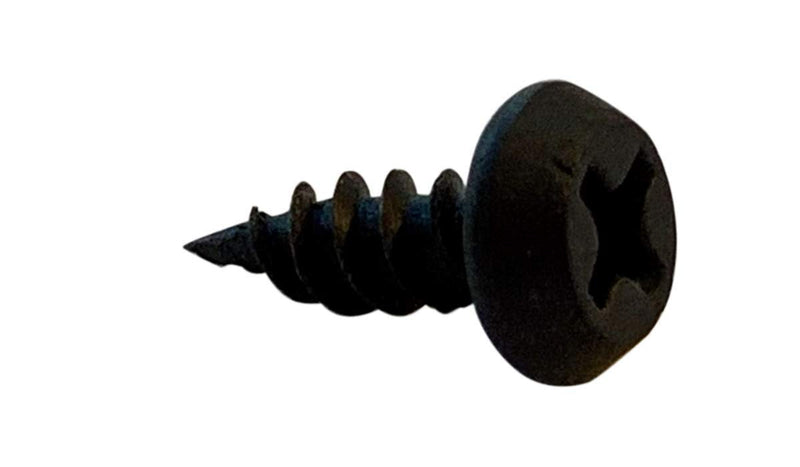[Australia - AusPower] - Small Parts 0607YPPG #6-17 x 7/16" Phillips Pan Head Serrated Fine Drywall Framing Screw Black Oxide (Pack of 100) 