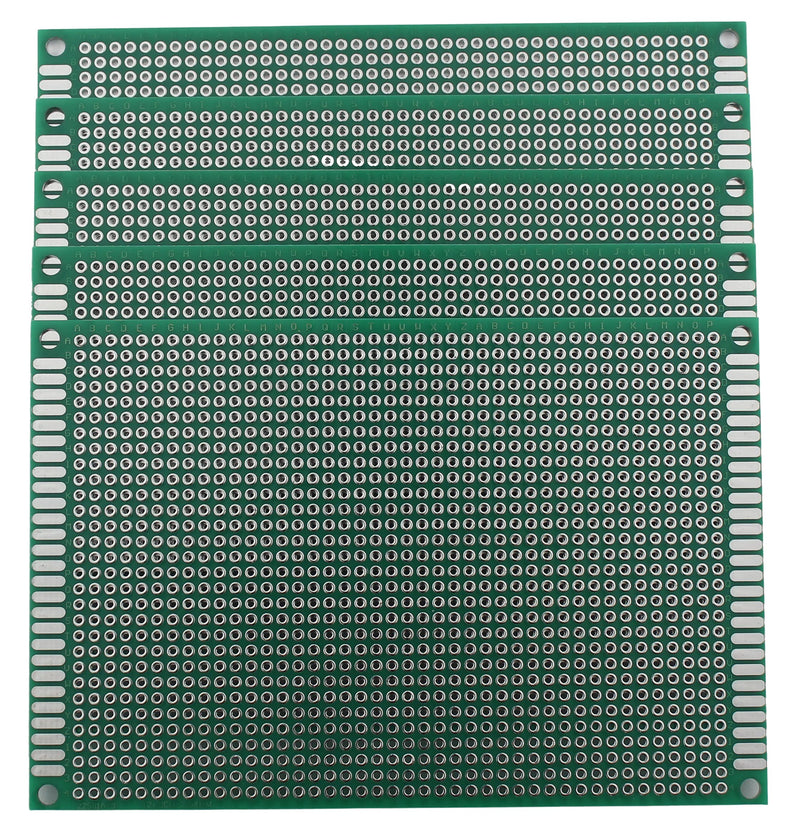 [Australia - AusPower] - Double Sided Universal PCB Prototype Soldering Circuit Board - 8x12cm (5 Pack) 8x12 (5 pcs) 
