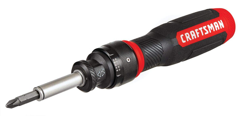 [Australia - AusPower] - CRAFTSMAN Ratcheting Screwdriver, SpeedDrive, 2” Double Ended Bits Included, Handle Holds Up To 6 Bits (CMHT68129) 