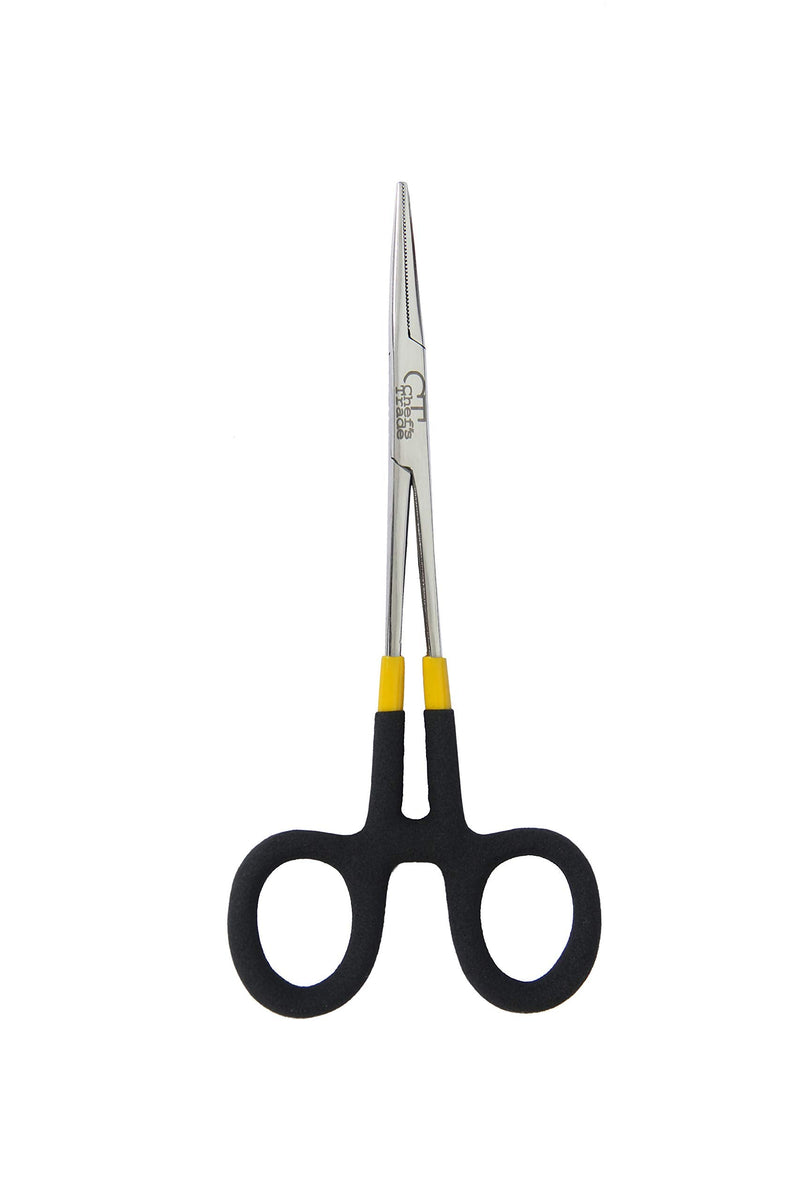 [Australia - AusPower] - CHEF'S TRADE Fishing Hemostat Pliers Forceps Locking Clamps Stainless Steel with Grip 