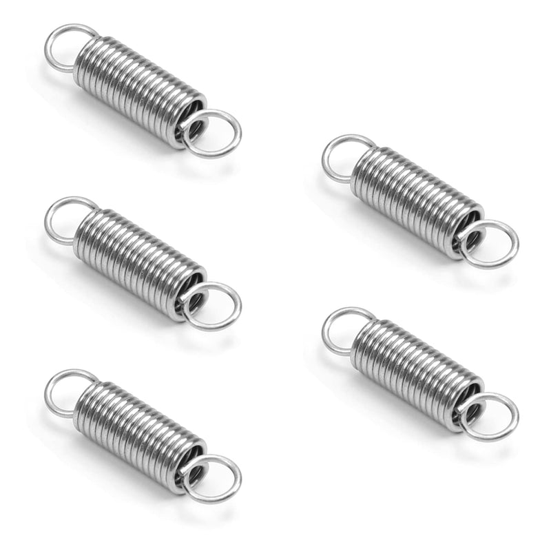 [Australia - AusPower] - Yinpecly Stainless Steel Extended Compressed Spring Wire Diameter 0.03", OD 0.24", Free Length 0.98" Tension Spring for Industrial Construction Machinery Furniture Appliances Silver Tone 15pcs 0.8x6x25mm(WD*OD*L) 15 