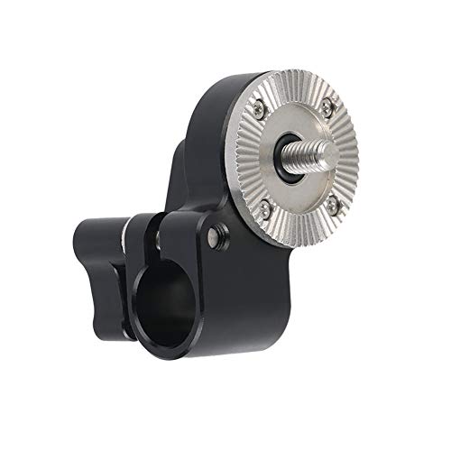 NICEYRIG M6 Thread Rosette Mount to 15mm Single Rod Clamp Compatible with DSLR Camera Rig Railblock Support System - 428