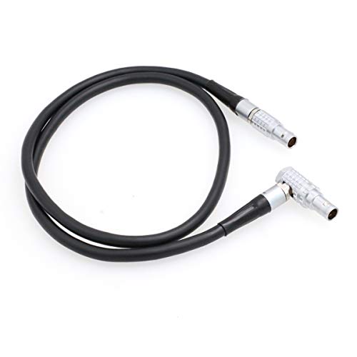 SZRMCC Ambient NanoLockit Right Angle 5 Pin to EXT 9 Pin Timecode Input Output Cable for RED Komodo 6K Digital Cinema Camera Straight 9pin-Elbow 5pin