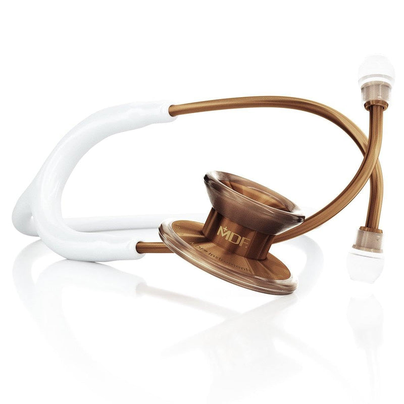 [Australia - AusPower] - MDF Instruments MD One Epoch Lightweight Titanium Stethoscope, Adult, Free-Parts-for-Life, White Tube, Cyprium Chestpiece-Headset, MDF777TCP29 