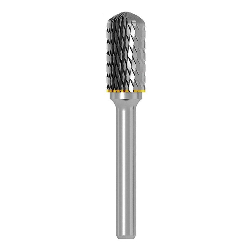ASNOMY 1 Pcs Rotary Burr Double Cutter Rotatable Tungsten Carbide The Grinder Bit 6mm Shank 12mm Cylinder Head Rotatable Burres for Woodworking Metal Polishing Engraving C C-Typ