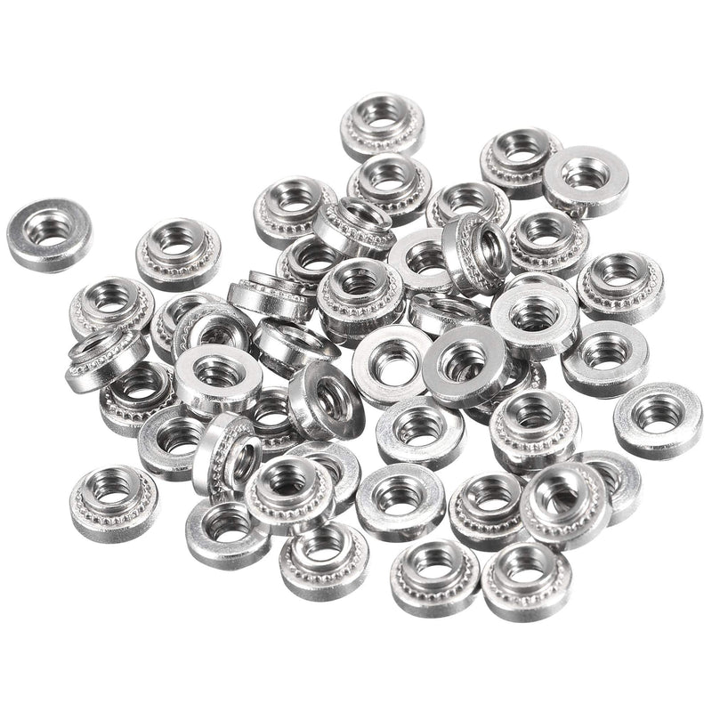 [Australia - AusPower] - uxcell Self -Clinching Nuts,#6-32 x 0.1-Inch Stainless Steel Rivet Nut Round Head Steel Metal Sheet Mounting Hardware Fastener 100pcs #6-32x2.54mm 