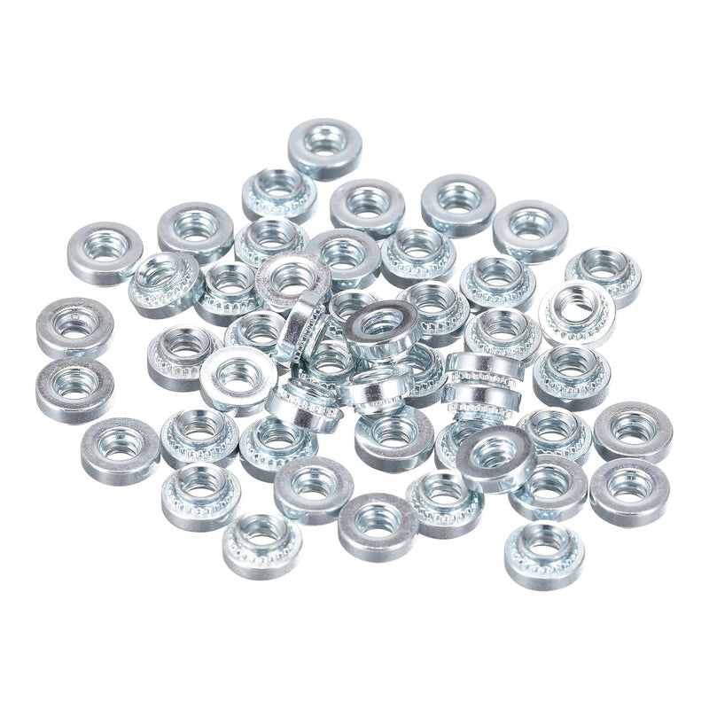 [Australia - AusPower] - uxcell Self -Clinching Nuts,#6-32 x 0.1-Inch Carbon Steel with Zinc Plating Rivet Nut Round Head Steel Metal Sheet Mounting Hardware Fastener 50pcs #6-32x2.54mm 
