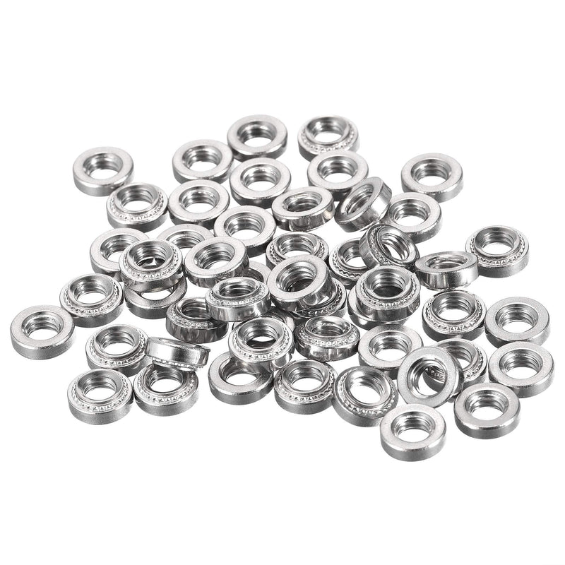 [Australia - AusPower] - uxcell Self -Clinching Nuts,#10-32 x 0.14-Inch Stainless Steel Rivet Nut Round Head Steel Metal Sheet Mounting Hardware Fastener 50pcs #10-32x3.66mm 