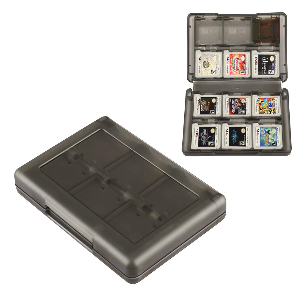 [Australia - AusPower] - 3DS Game Holder Card Case, 28-in-1 Game Holder Card Case Compatible with Nintendo NEW 3DS / NEW 3DS XL / 3DS / 3DS XL / DSi / DSi XL / DS / NEW 2DS /NEW 2DS XL / 2DS/ 2DS XL Catridge Storage Box Black 