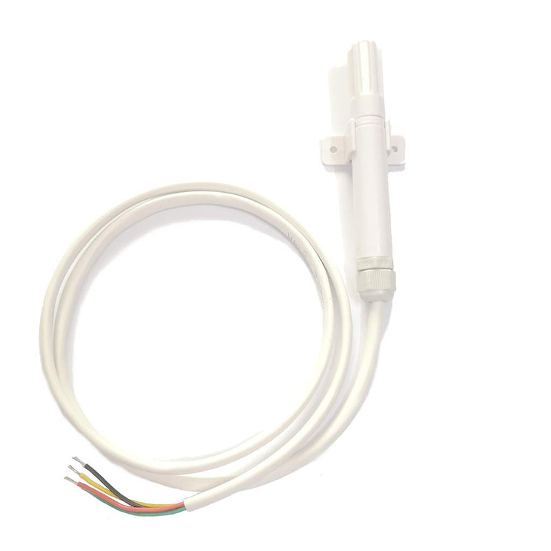 Taidacent Outdoor 3.3V 5V IIC I2C Digital Temperature Humidity Atmospheric Barometric Air Pressure Sensor Probe BME280 (2m, White) 2m