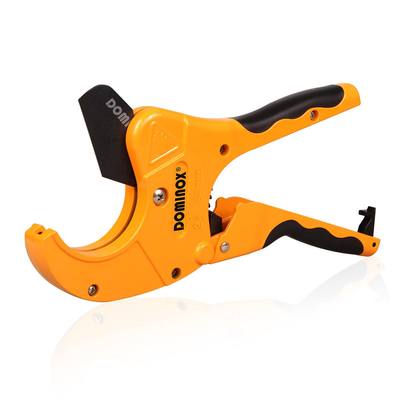 [Australia - AusPower] - DOMINOX 2-1/2'' O.D. DM-317-64 Pipe Cutter, Professional Cutting PEX, PVC, and PPR Pipe, Etc, SK5 Blade and Aluminum Alloy Body, One-hand Rapid Cutting Tool for the Pipe 2-1/2" 