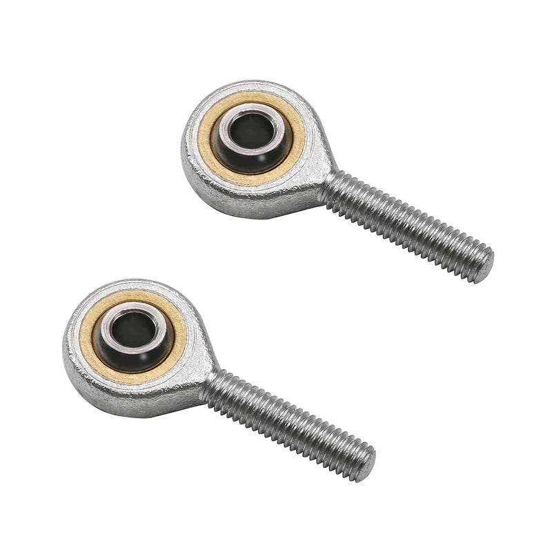 [Australia - AusPower] - Bettomshin 2Pcs SAL6T/K M6 Rod End Ball Bearing, 6mm/0.24" Bore Fisheye Male Thread Connector Joint Bearing, Bearing Steel Self-Lubricating Left Hand Rod End Bearing for Machinery Power Tools SAL6T/K 2pcs 