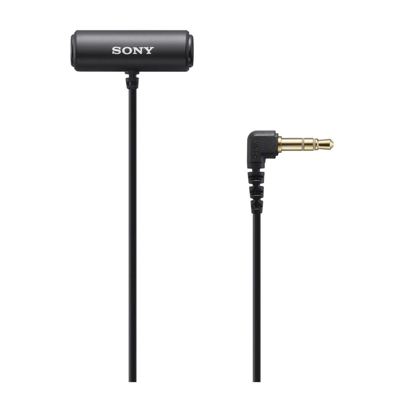 [Australia - AusPower] - Sony Compact Stereo Lavalier Microphone ECMLV1,Black, Small 