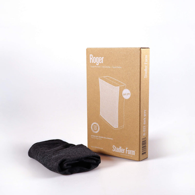 Stadler Form Roger & Roger big pre-filter, dark grey, textile | Protects the dual filter and its service life, 20 x washable at 30 °C on a gentle cycle