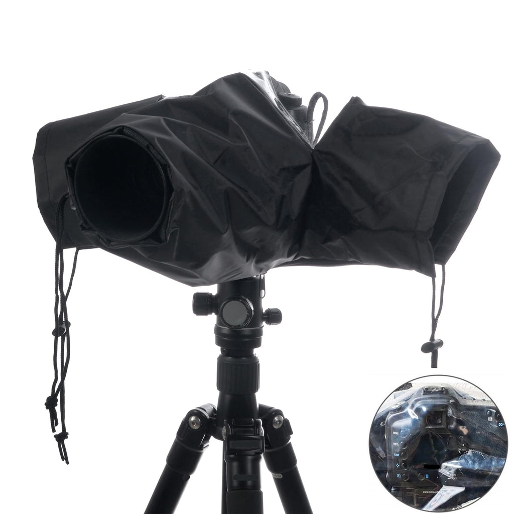 [Australia - AusPower] - WANBY Camera Rain Cover Professional Waterproof Nylon Sleeves DSLR Camera Rain Cover Protect for Rain Snow Dust Sand 