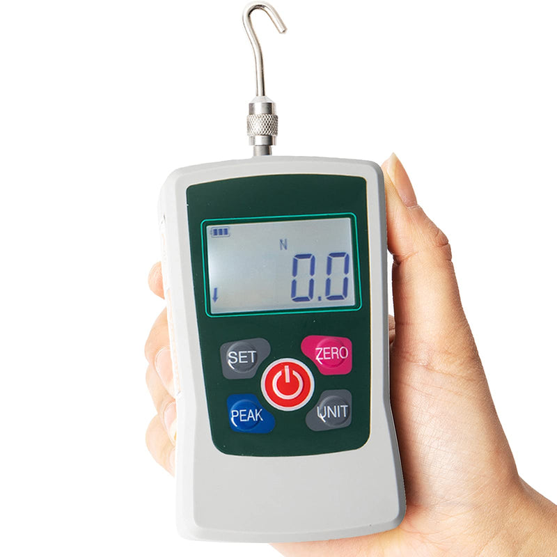 [Australia - AusPower] - Beslands Digital Force Gauge 500N Push Pull Force Gauge Dynamometer Tension Gauge Tester Pressure Thrust Meter with Units N/LB/Kg/Oz, Portable Storage Case (AMF-500) 
