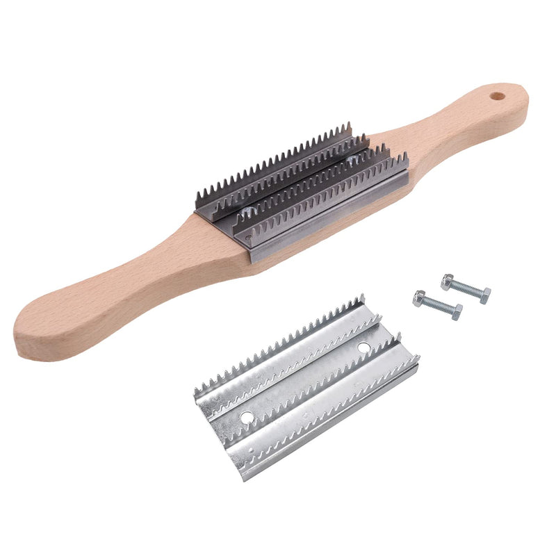 [Australia - AusPower] - KingTool 15" Buffing Wheel Rake for Compound Cleaning with Buff Rake Metal Plate Replacement KingTool 15" Buffing Wheel Rake 