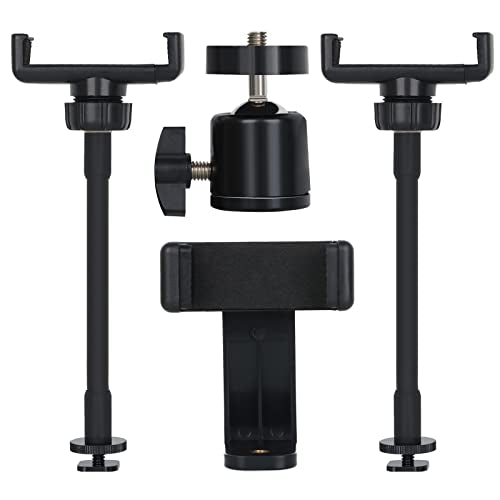 Hot Shoe Mount Adapter, 18 inch Ring Light Accessories, 1/4" Mini Ball Head Ring Light Adapter for Cameras, Camcorders, Smartphone, Gopro, LED Video Light