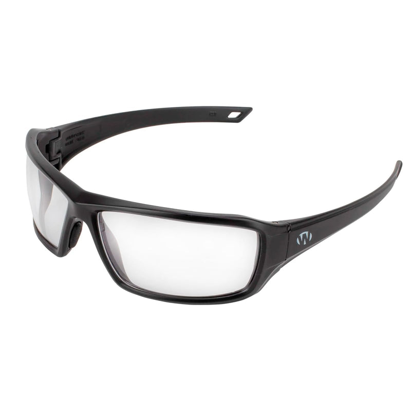 [Australia - AusPower] - Walker's IKON Forge Full Frame Shooting Glasses, Resistant Non-Slip Shooting Protective Glasses w/Lens Cloth & Carry Case One Size Clear 