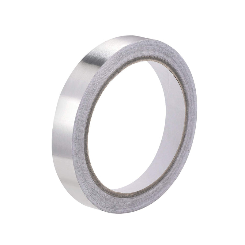uxcell 10mm Aluminum Foil Tape High Temperature Tape for HVAC, Sealing, Patching Hot and Cold Air Ducts Single Sided Adhesive Tape 20m/65ft 10mm x 20m