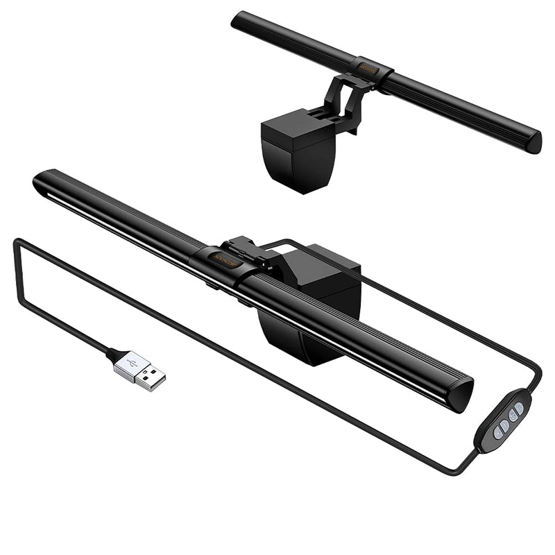 [Australia - AusPower] - Computer Monitor Light Screen Light Bar e-Reading LED Task Lamp, 3 Color Modes, USB Powered,No Screen Glare, Dimmable Desktop Monitor Lamp for Desk/Office/Home 