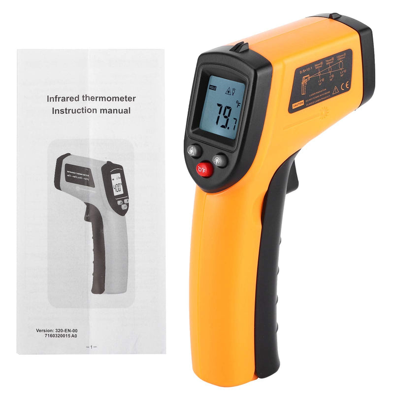 [Australia - AusPower] - Lafey GM320-50-400 deg Industrial Infrared Thermometer Handheld Non-Contact Temperature with LCD Display 