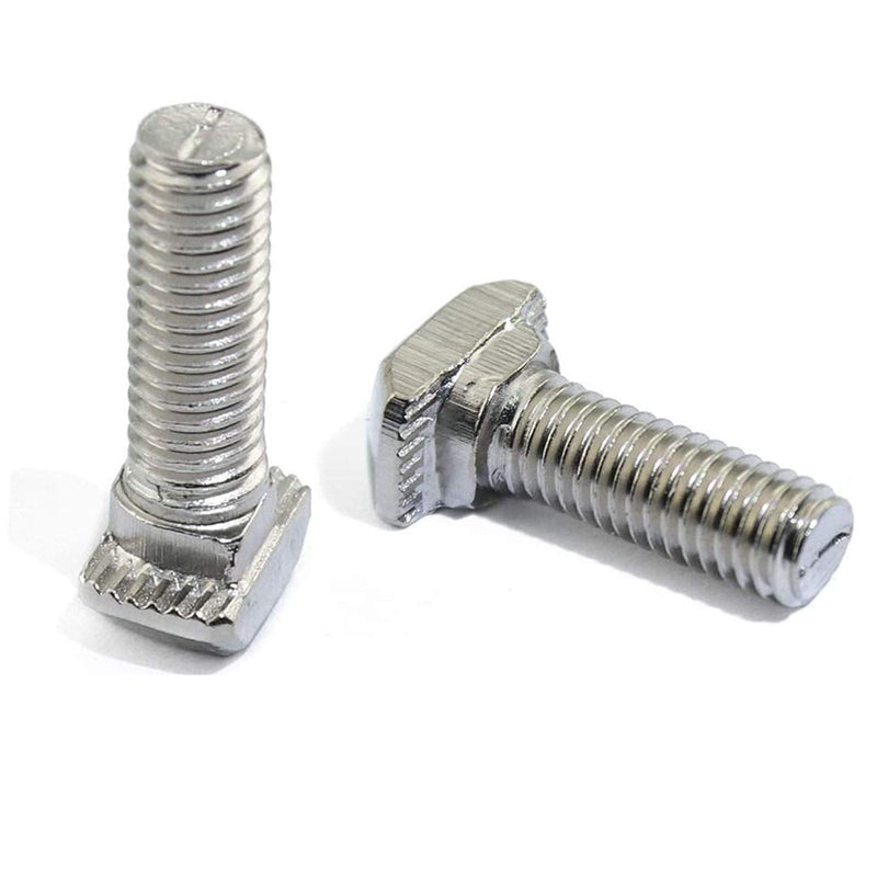 [Australia - AusPower] - 20 Pcs M8 x 25mm Thread T Slot Drop-in Bolt T-Bolt Hammer Head Bolt T Screw Stud for 3030 Series Standard 8mm T-Slot Aluminum Extrusion Profile (3030 Series) M8x25mm 