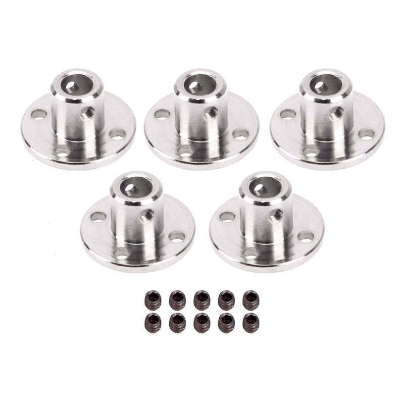 [Australia - AusPower] - 5Pack Vgoohobby Flange Shaft Coupling Connector,Rigid Guide Shaft Support Coupler Shaft Axis Joint for DIY RC Model Motors (6mm) 6mm 