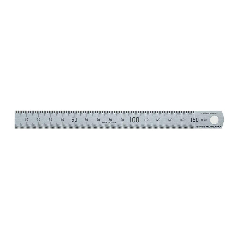 Kokuyo TZ-DARS15 Ruler True Ruler, 5.9 inches (15 cm), Stainless Steel