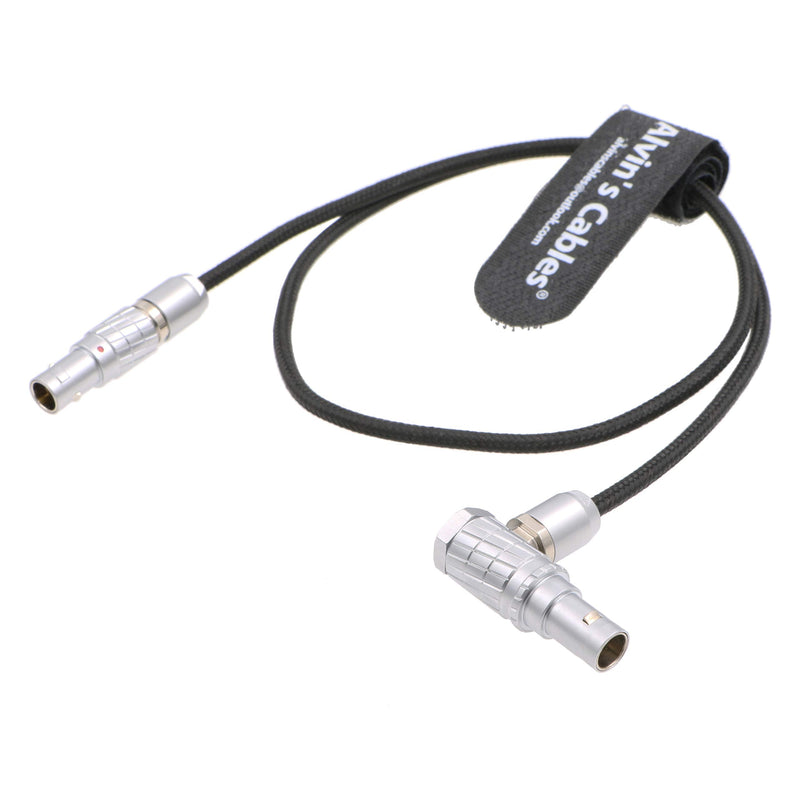 [Australia - AusPower] - Alvin's Cables Teradek Bond ARRI Alexa Camera Power Cable 2 Pin Male to 2 Pin Male Right Angle 19.7in straight to right angle flexible 50cm 