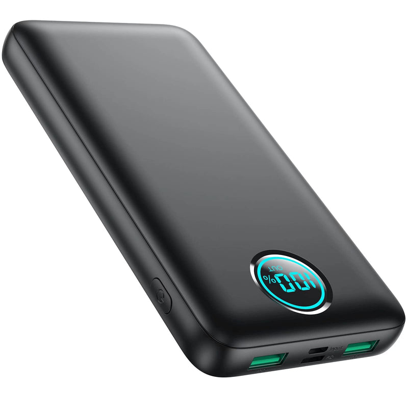 [Australia - AusPower] - Portable Charger Power Bank 30,800mAh LCD Display Power Bank,25W PD Fast Charging +QC 4.0 Quick Phone Charging Power Bank Tri-Outputs Battery Pack Compatible with iPhone,Android etc(Black) Black 
