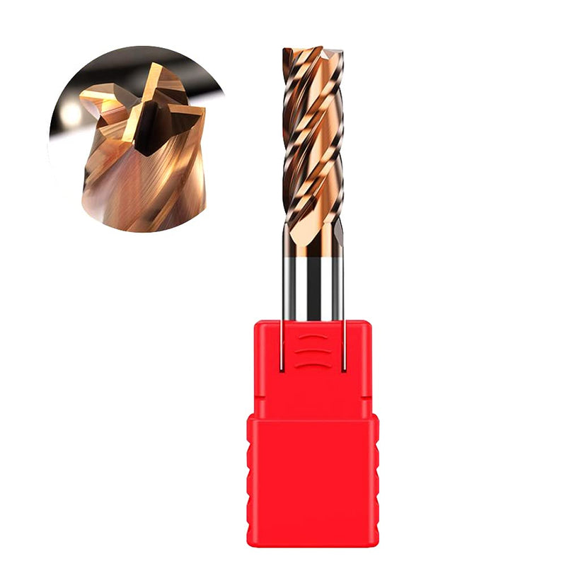 [Australia - AusPower] - ASNOMY 1pc Carbide Square End Mill - 5/16" (8mm) Micro Grain Carbide End Mill for Alloy Steels/Hardened Steels - 4 Fultes Milling Cutter- HRC55 AlTiN Coated 5/16" (8mm) 1 