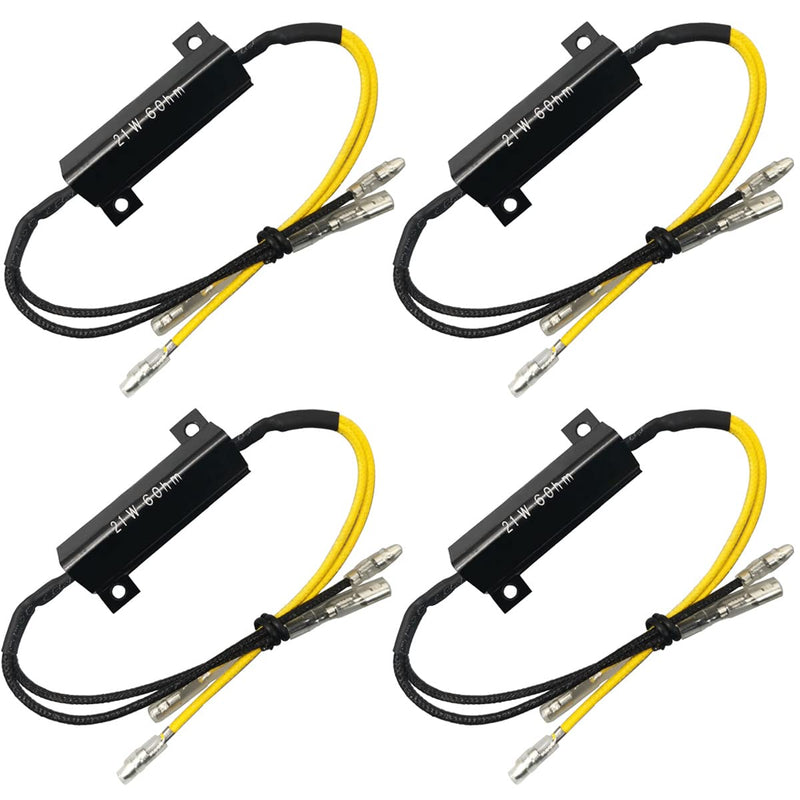 Greluma 4pcs 21W 6ohm LED Power Resistor Load Resistor for SMD LED Mini Indicators for Right Flashing Frequency