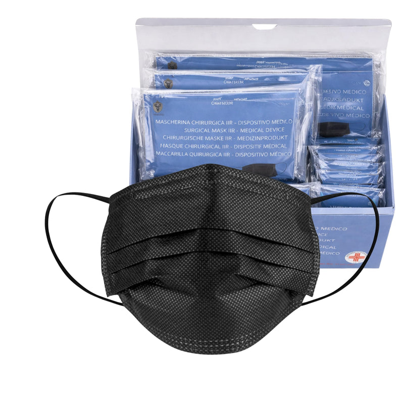 SS-Medical 100 Pieces Medical Type IIR Standard EN14683 Certified Mouth Mask Surgical Masks 3-Ply Mouth Guard Face Mask Disposable Mask BFE ≥ 98% Surgical Mask
