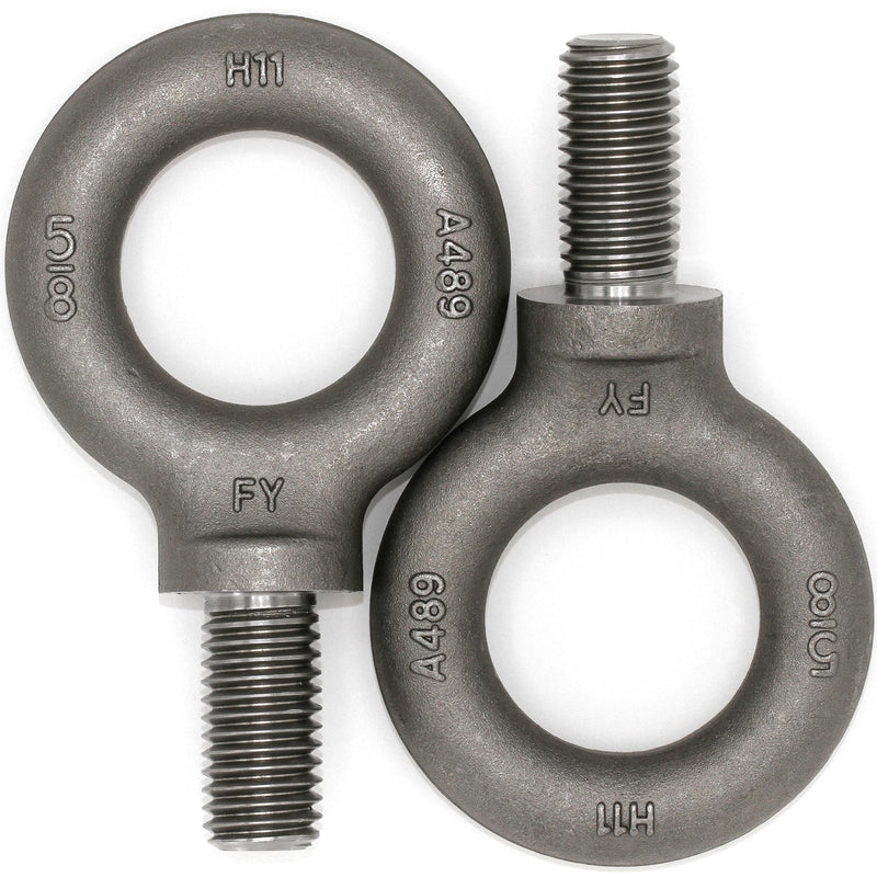[Australia - AusPower] - 2 Pcs Lifting Shoulder Eye Bolt 5/8" 5/8"-11 X 1-1/4" Self Colored 2 