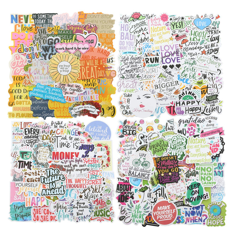 [Australia - AusPower] - Quote Stickers, Positive Stickers 200Pcs Motivational Waterproof Vinyl Stickers for Water Bottle Hydroflasks Laptops Computers Phone for Women Adults Students Teachers Employees 
