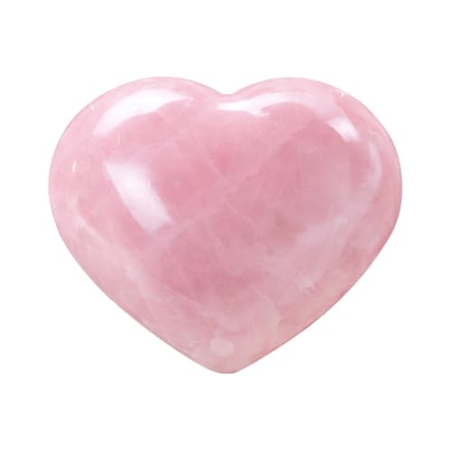 Crocon® 50 mm Rose quartz Heart Stone Birthday Gifts for Women Large Heart Big Heart (rose quartz)