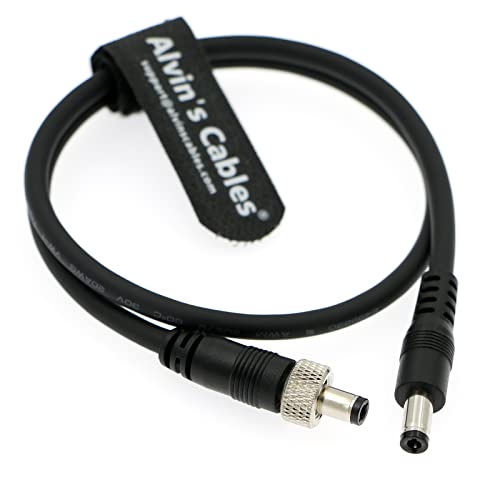 Alvin's Cables DC to DC Power Cable for Atomos Ninja V Shogun Shinobi, Lock DC 5.5 2.1 to DC for SmallHD 702, for Hollyland Mars 400s 17.7in/45cm Straight to Straight