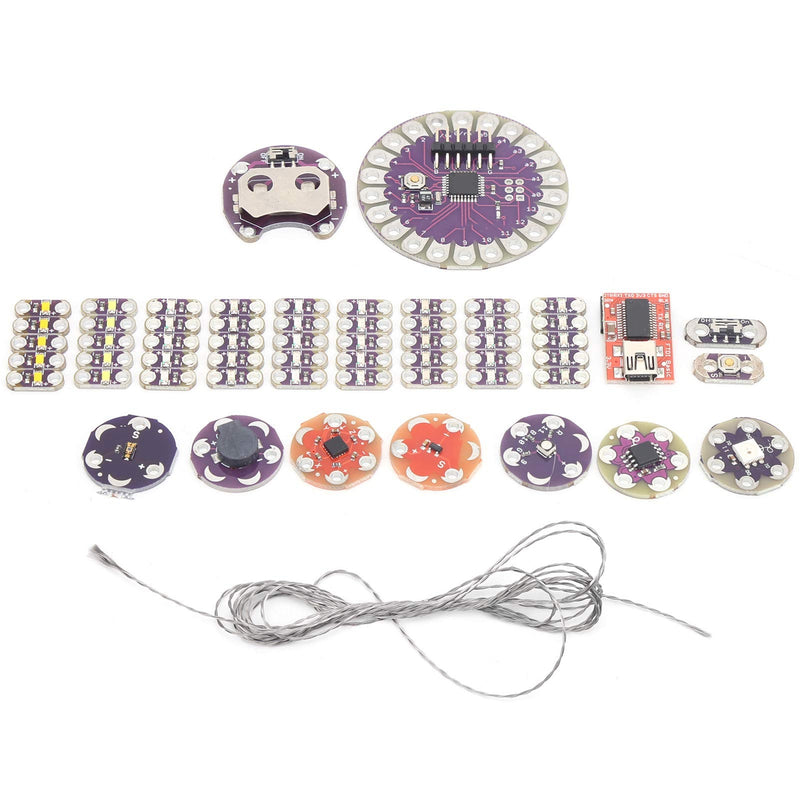 [Australia - AusPower] - Lilypad Kit Wearable Electronic LED and Sensor Kit Temperature Sensor with Cable,Electronic Components 