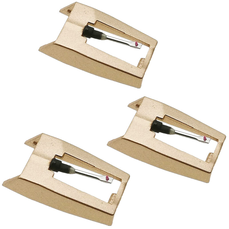 [Australia - AusPower] - Record Player Needle, Upgraded Golden Record Needles Stylus Replacement for Crosley Victrola Jensen Turntable, Vinyl Record Player, Phonograph(Pack of 3) 