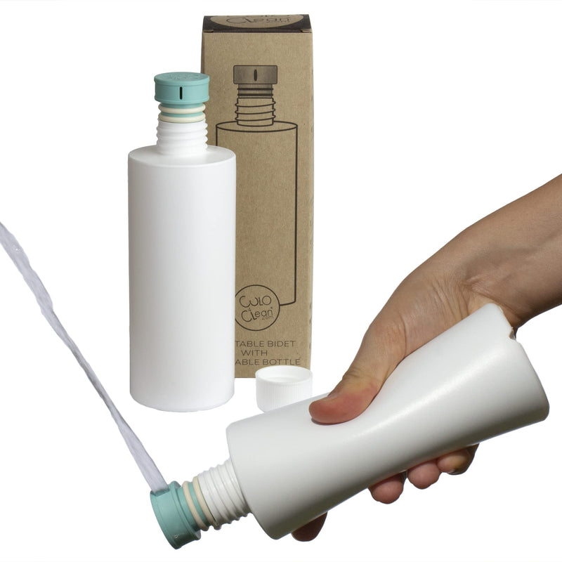 CuloClean Portable Bidet for Toilet or Travel. Peri Bottle for Men and Women. Handheld Spray. Bath Essentials (Aquamarine) Aquamarine
