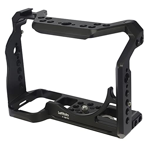 Leftfoto a7s3 a7siii Camera Full Cage for Sony Alpha 7S III / A7S III / A7SIII / A7S3,Extension Mount Microphone Fill Light Bracket Filming Accessories,with Cold Shoe/Wrench