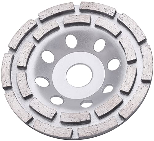 Tendak Premium Diamond Cup Wheel Standard 125 mm x 22.2 mm for Concrete, Plaster, Granite, Resin, Tile Adhesive, Natural Stone etc. (1 Piece)
