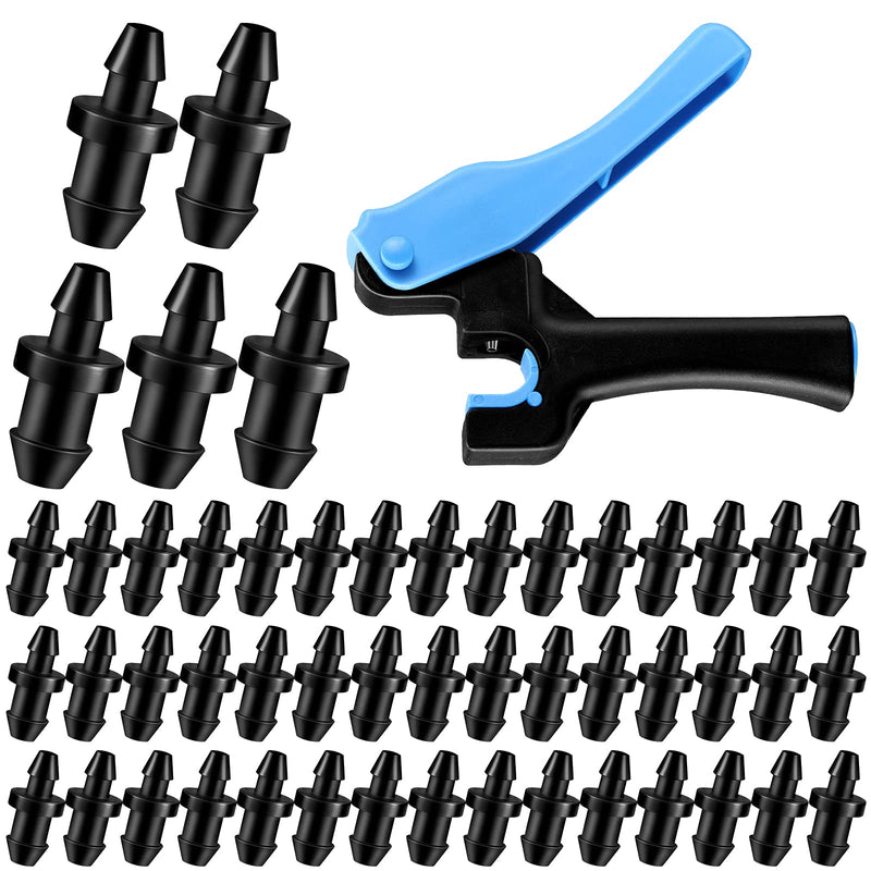 [Australia - AusPower] - Honoson 51 Pcs Drip Irrigation Hole Punch Tool Set, Drip Irrigation Punch Tool 50 Pcs 1/4 Inch Goof Plugs for Outdoor Garden Lawn Pipe System Hose Tubing(Fresh Style) Fresh Style 