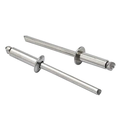 ISPINNER 3/16 x 1/2 inch stainless steel blind pop rivets, pack of 100