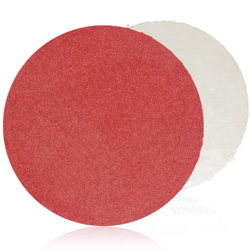 FEIHU Pack of 8 Self-Adhesive Sandpaper 251 mm (10 Inches) Grit 80 High-Quality Aluminum Oxide Abrasive Suitable for Wood, Furniture, Metal Surface Treatment