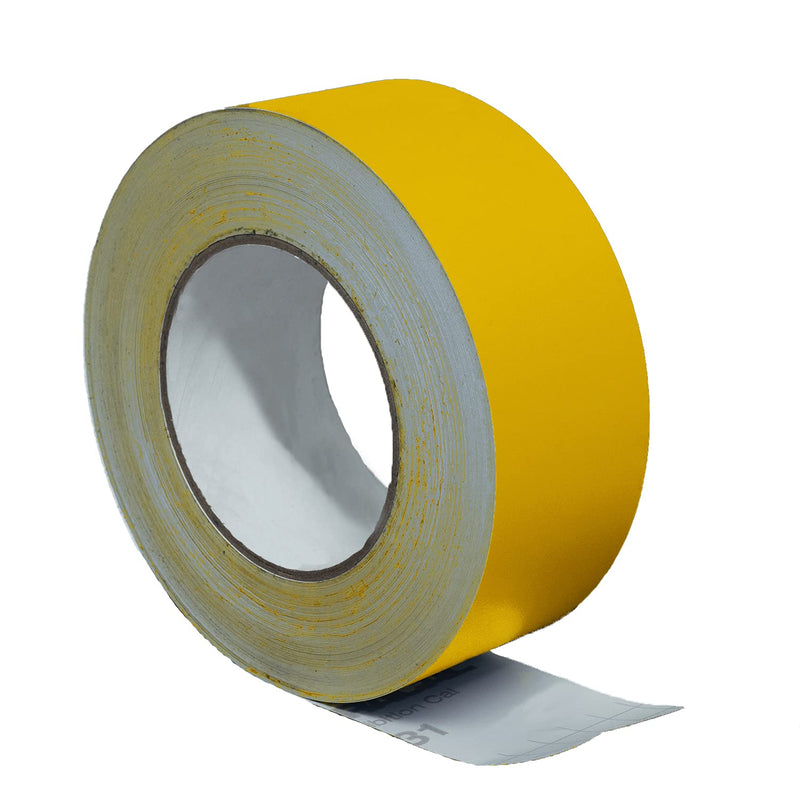 [Australia - AusPower] - LiteMark 2" Yellow Removable Vinyl Marking Tape - High-Visibility Matte Finish, Adhesive for Smooth Surfaces - Ideal for Safety Marking, Floors, Warehouses, Short Events - 150 Feet Roll 2Inch X 150FT 
