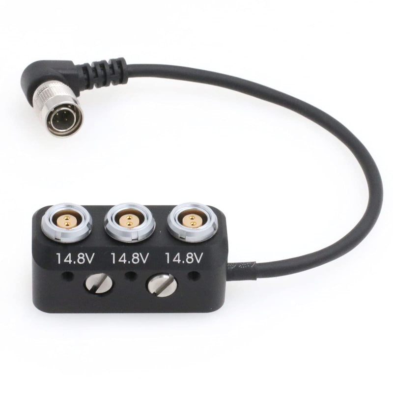 [Australia - AusPower] - SZRMCC Hirose 4 Pin Male to 3X 2Pin Female Camera Power Splitter 1 to 3 Box for Sony F5 F55 ARRI Amira Camera 