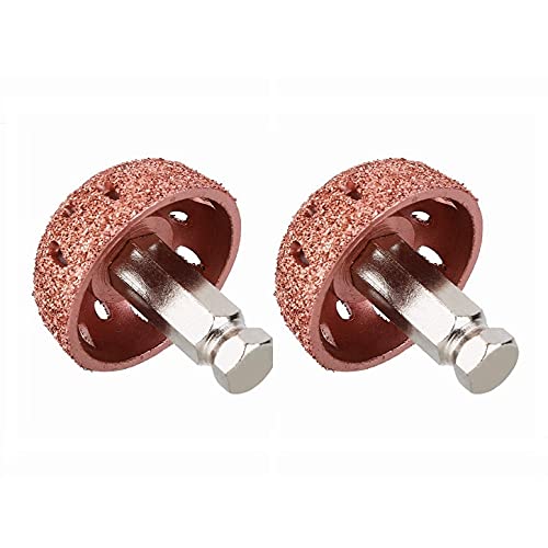 Low Speed Tire Buffer, 1.5" Tire Grinder Tire Buffing Wheel Tire Patch Roller 3/8"-24 Thread with Linking Rod Tire Patch Kit (2Pcs)